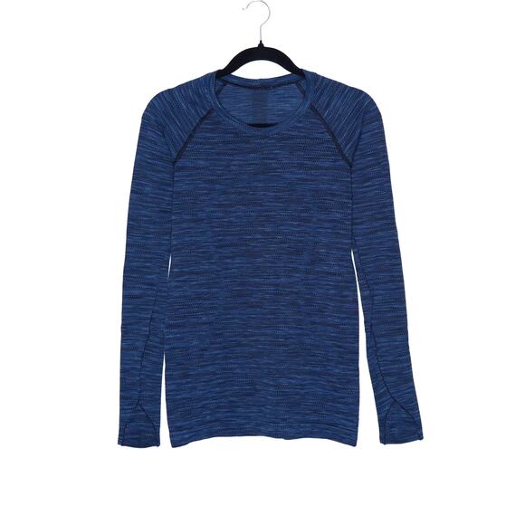 lululemon athletica Tops - LULULEMON Swiftly Tech Long Sleeve Prism Stripe Turquoise Tide Multi Women's 6